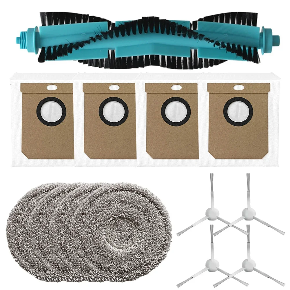 Main Brush Mop Cloth Bag Side Brush Kit/ For Cecotec For Conga 1509016090 AI SpinArm Home&Wash Vacuum Cleaner Consumables