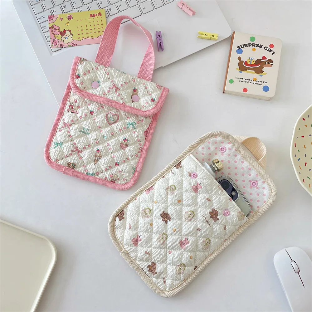 Sac à main floral pour téléphone portable, porte-monnaie, sac de rangement divers à main, sac de rangement pour lunettes, sac de maquillage portable pour rouge à lèvres