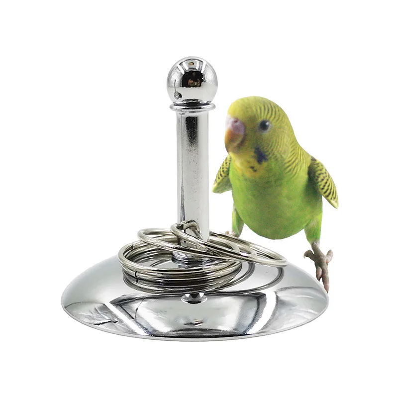 Parrot interactive toy training supplies Tiger skin peony development intelligence Xuanwind parrot training bird stainless steel