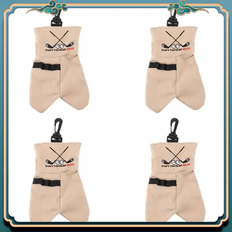 ABMV-4X Golf Ball Storage Bag Holder This Funny Golf Gift Is Sure To Make A Laugh Store Your Golf Accessories Stocking,Brown