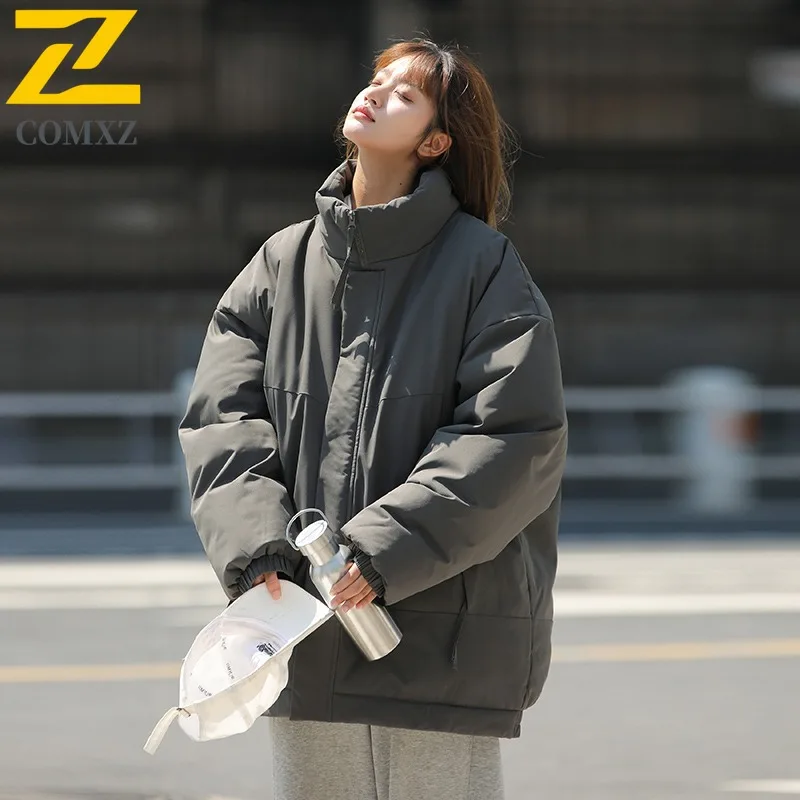 

COMXZ 2025, мужская толстая теплая пуховая хлопковая куртка, зимнее водонепроницаемое ветрозащитное термолегкое удобное пальто