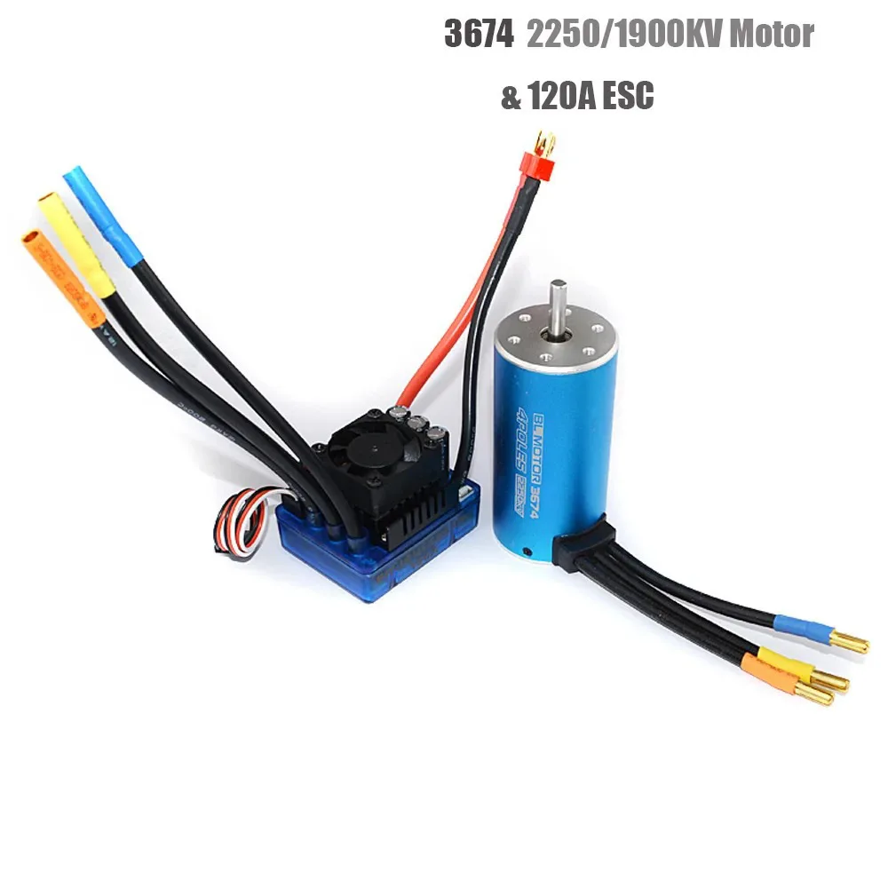 

SURPASS-HOBBY Blue Classic 3674 Motor 1580/1900/2250KV + 120A ESC Kit