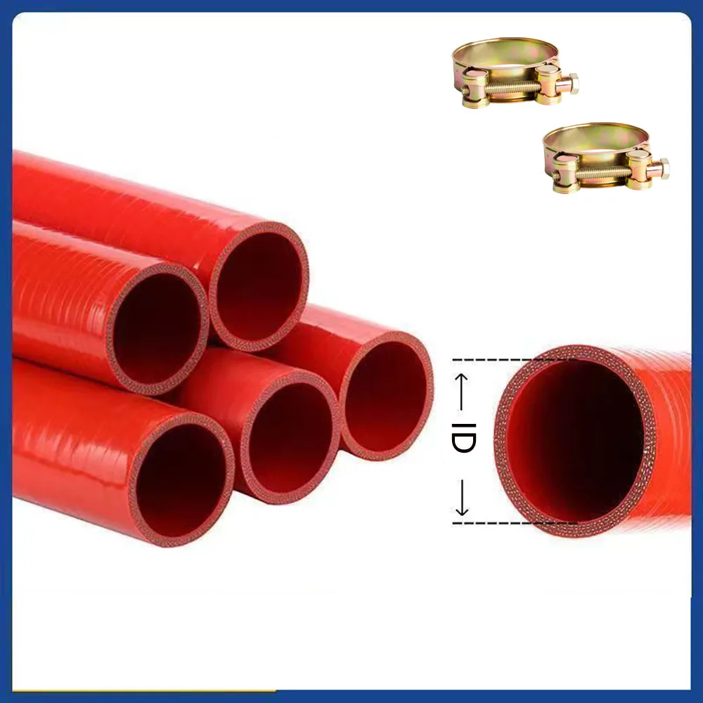 High temperature hose, high-pressure cleaning hose, high-pressure hose, corrosion-resistant silicone hose can be cut and matched