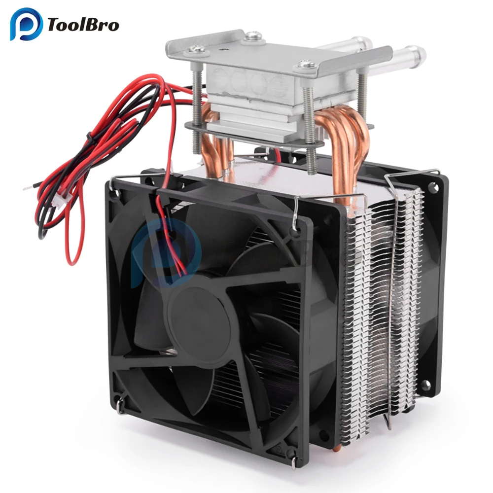 120W 12V 15-20A Peltier Cooler Semiconductor Refrigeration Cooling System Water Cooling Hydrocooling Conditioner for Fish Tank