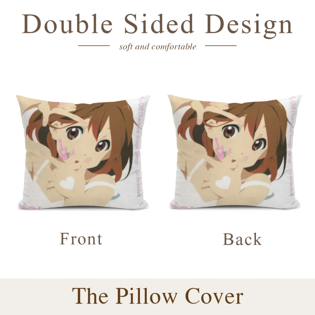 Japan Anime Kawaii New K ON! Pillow Cushion Case  Dakimakura Cover Decorative Sleeping 45x45cm