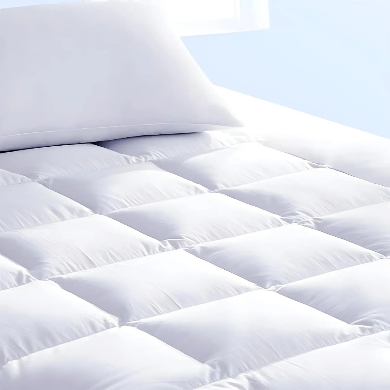 

Queen Mattr Topper And Pad Cover Extra Thi Luxury Down Alternative Pillow Top Cooling Bed Topper Ultra Plush And Hypoallergenic