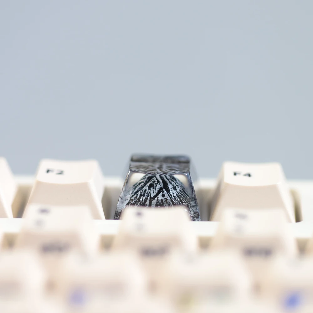 Handmade Customized Creative Three-dimensional Key Caps for Cherry MX Switches Mechanical Keyboard Resin Snowy Mountains Keycap