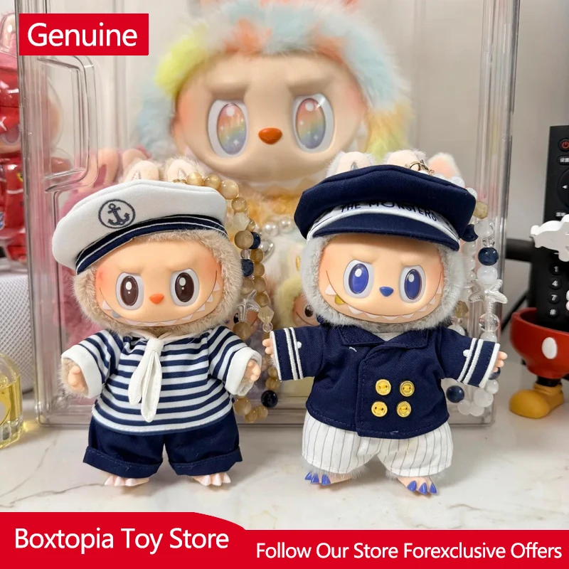 

Genuine Pop Mart Labubu The Monsters X Sanrio Blind Box&Flying Labubu Series Captain Sailor Mermaid Vinyl Plush Doll Toys Gift