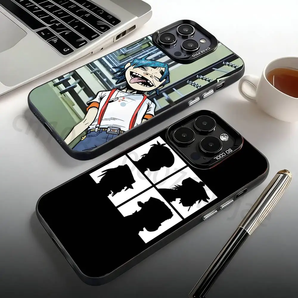 

G-Gorillaz Rock Band Cartoon Phone Case For iPhone 17,16,15,14,13,12,11,Pro,Max,Plus,Mini Candy Matte Shockproof Cover
