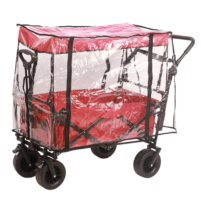 

Hot!1 Piece Camping Trolley Rain Cover Camping Equipment PVC Garden Picnic Wagon Stroller Cart Waterproof Cover