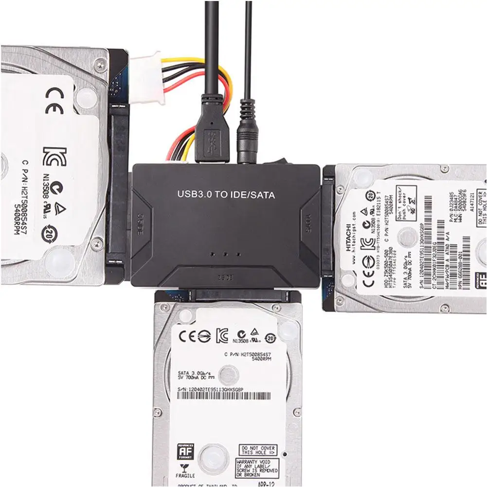 Кабель USB 3,0 на SATA IDE 3, адаптер Sata на USB, поддержка интерфейсов (2,5/3,5), внешний конвертер SSD HDD для ПК