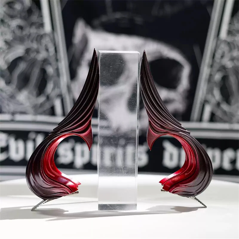 Top Quality Arknights Nymph Cosplay Horns Headwear Decor Ornaments Devil Horns Halloween Party Carnival Role Play Accessories