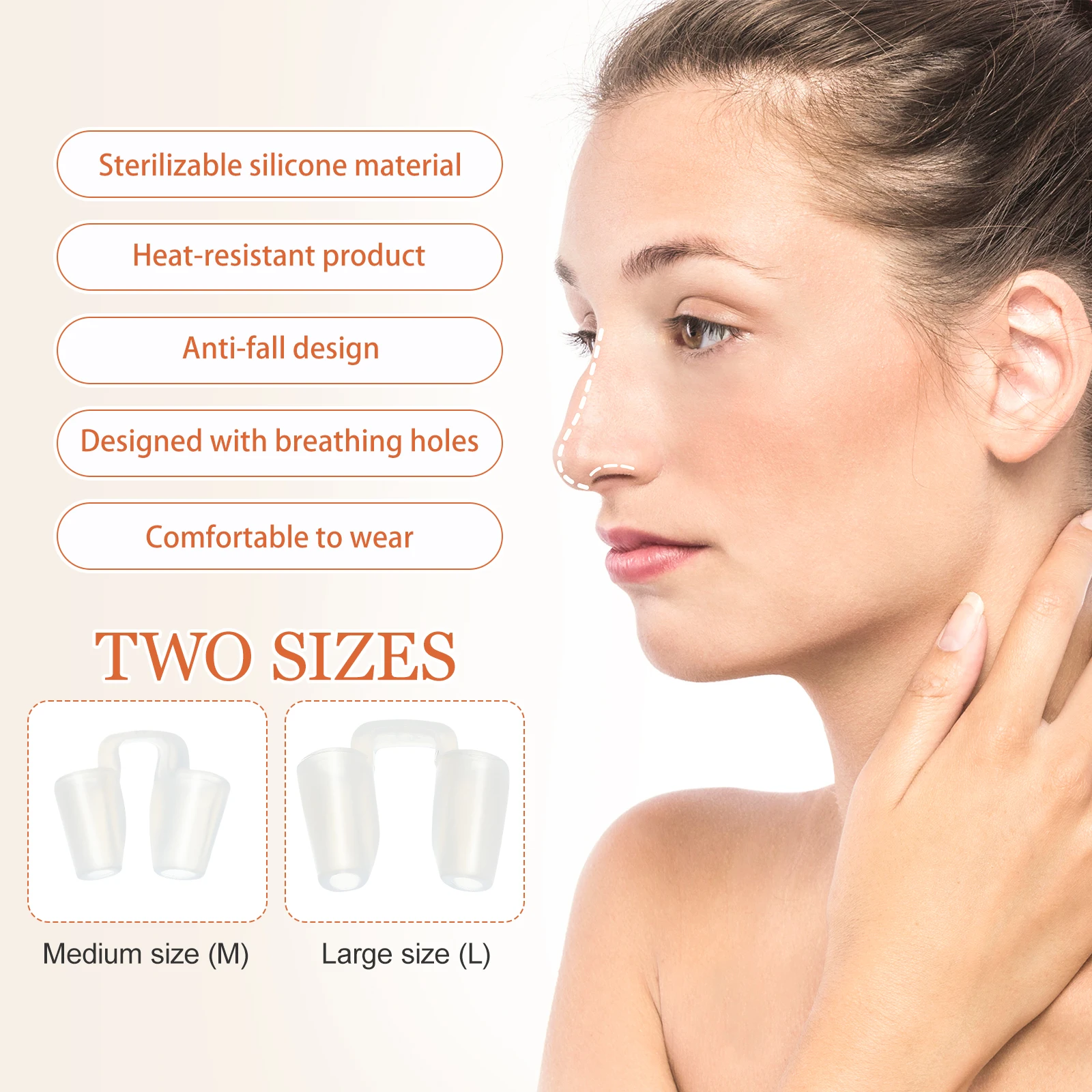 

2pcs Nostril Retainer Nose Internal Support Protector For Brace Fracture Rhinoplasty Septoplasty Ent Orthopedics Immobilization