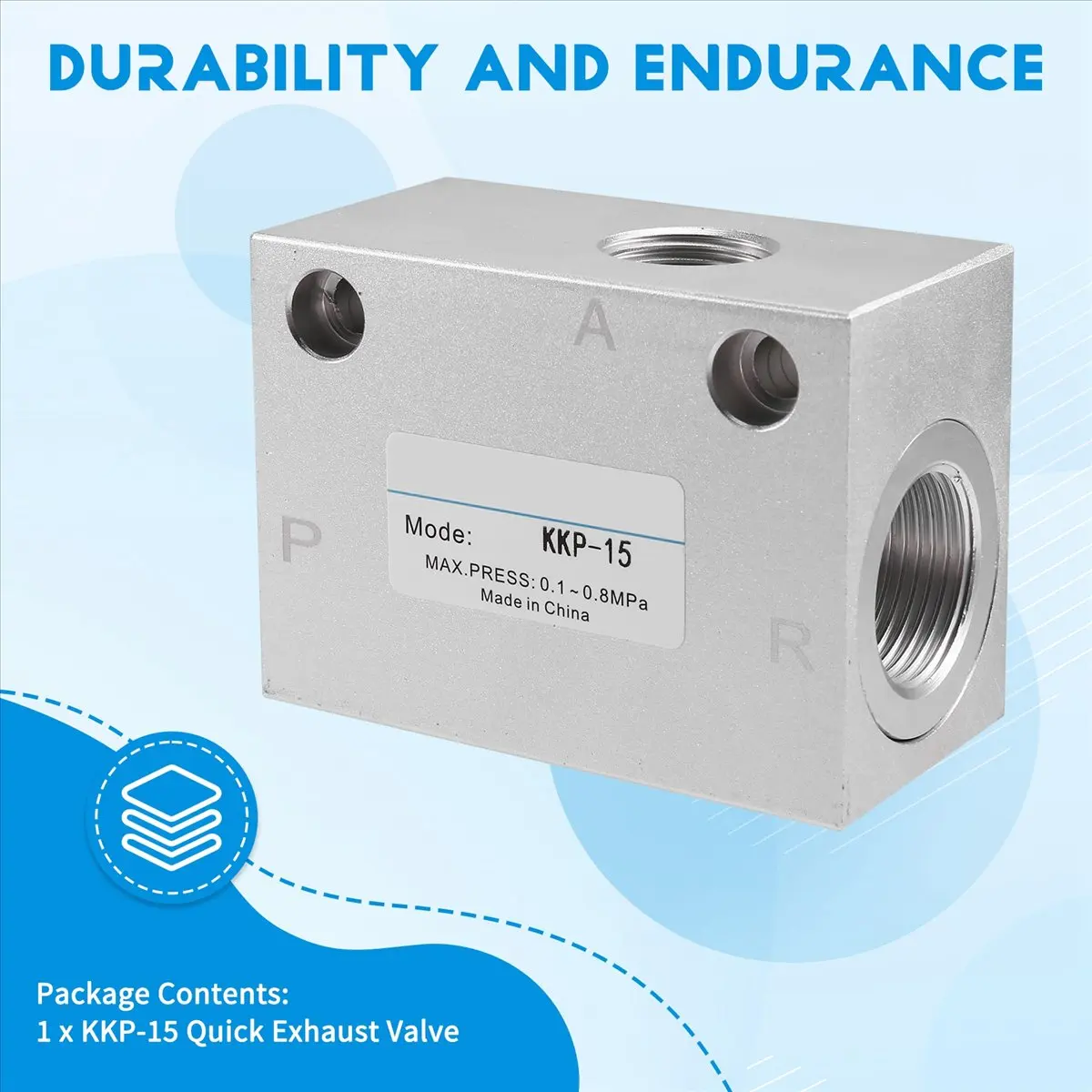 Goodprice KKP-15 Quick Exhaust Valve Cylinder Speed Boost Acceleration Pneumatic Rapid Valve