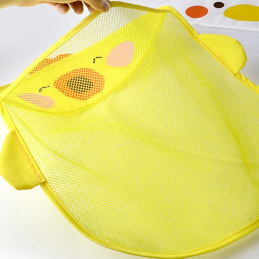 Children's Bathroom Toys Quick Drying Bathroom Mesh Bag Cartoon Storage Hanging Bag Bathroom Multifunctional Suction Cup