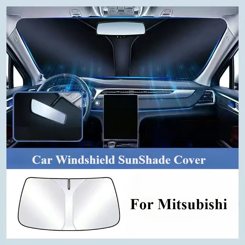 

For Mitsubishi Outlander 2014 Car Windshield Sunshades Covers Car Summer Sun Protection Car Front Window Sun Shade Accessories