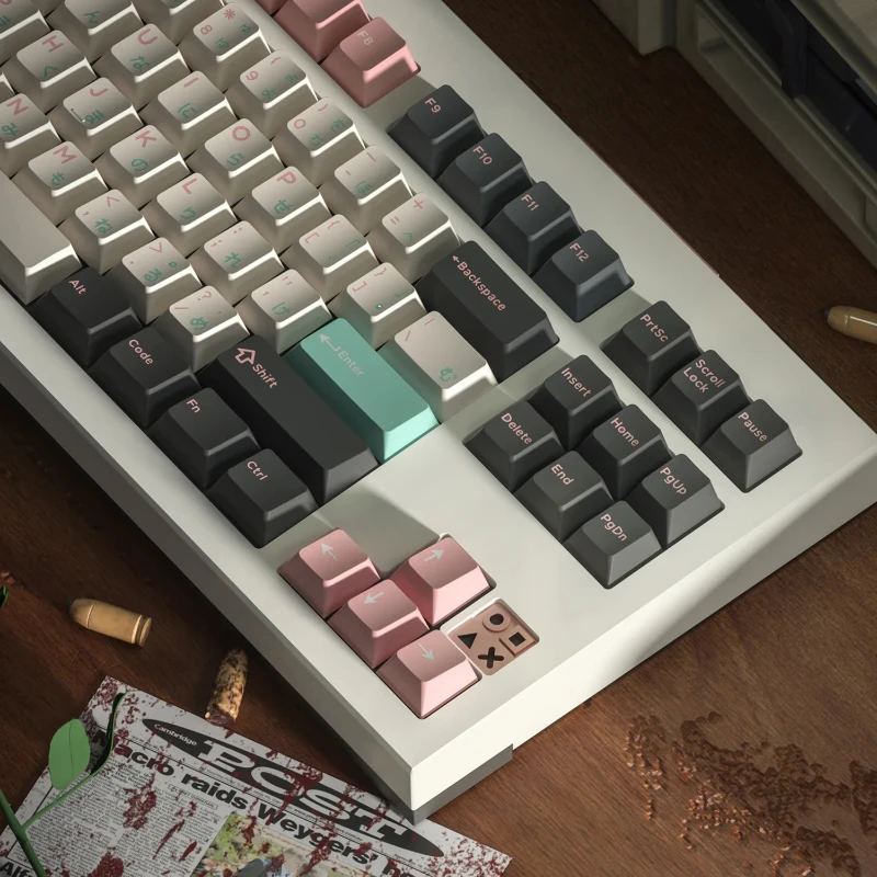 Wooting Magnetic Axis Keycaps Set ABS Custom Japanese Keyboard Caps Cherry Profile Key Caps for Mechanical Keyboard Drunk Deer