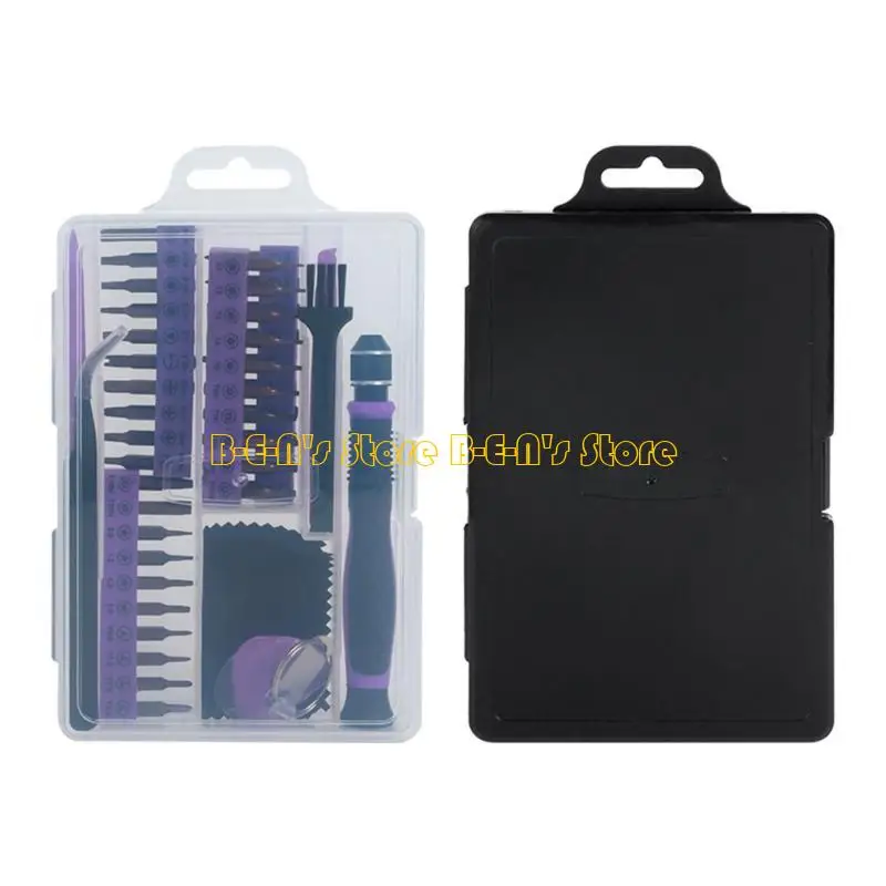 

Y1AD 49Pcs Portable Miniature Screwdriver Tool Set Portable Screwdriver Set for Laptops Consoles Watches and Household Tasks