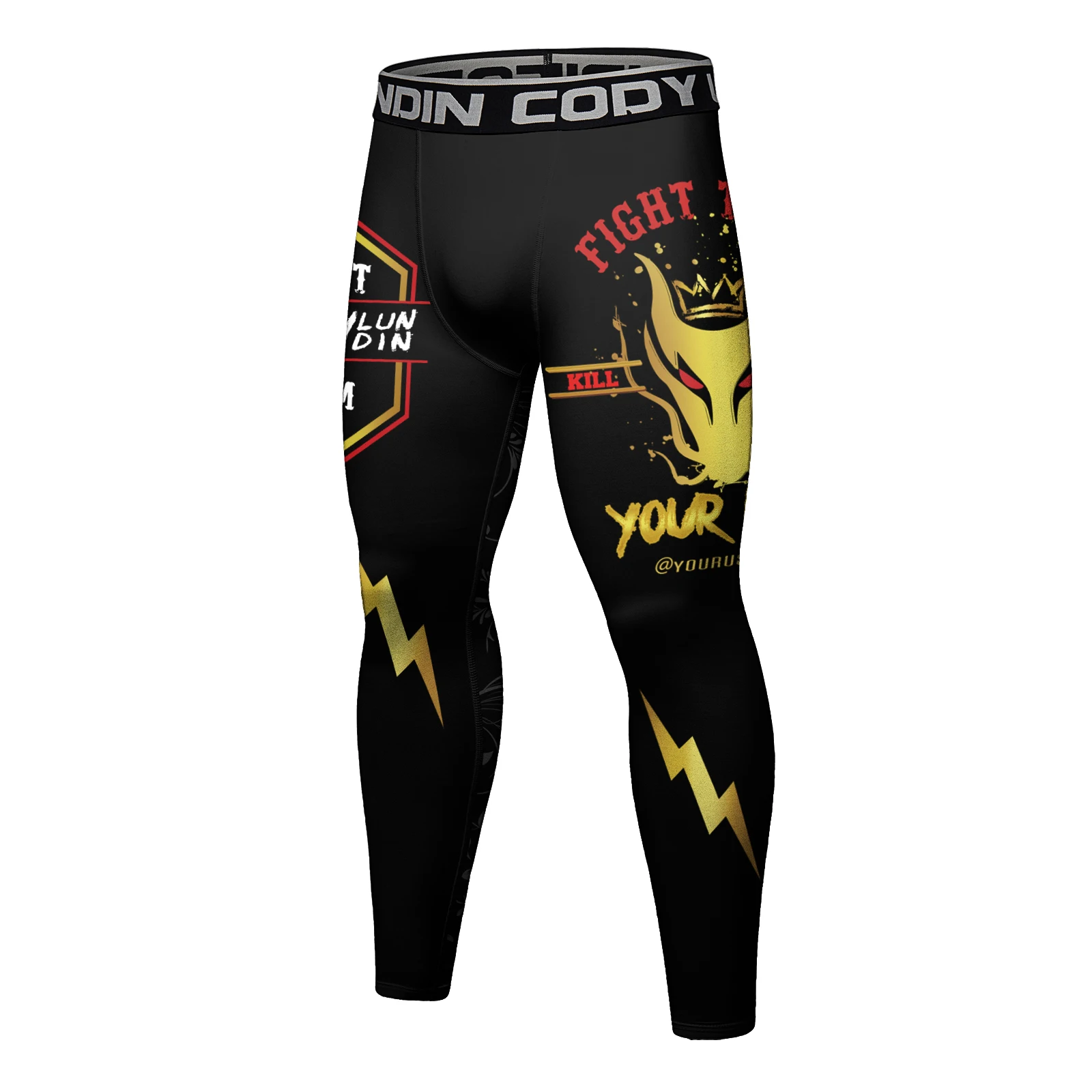 Cody Lundin Breathable Spandex UV Protection Cycling Running Hiking Athletic Leggings Men Workout Performance Underwear Bjj Pant