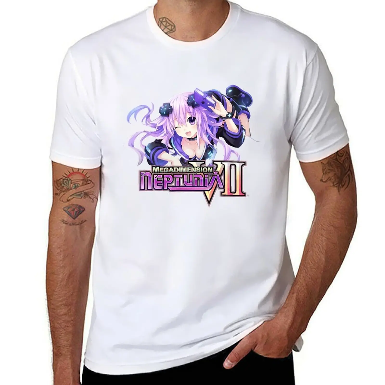 

Megadimension Neptunia VII Adult Neptune T-Shirt man graphic t shirt printed t shirts for man T-Shirt