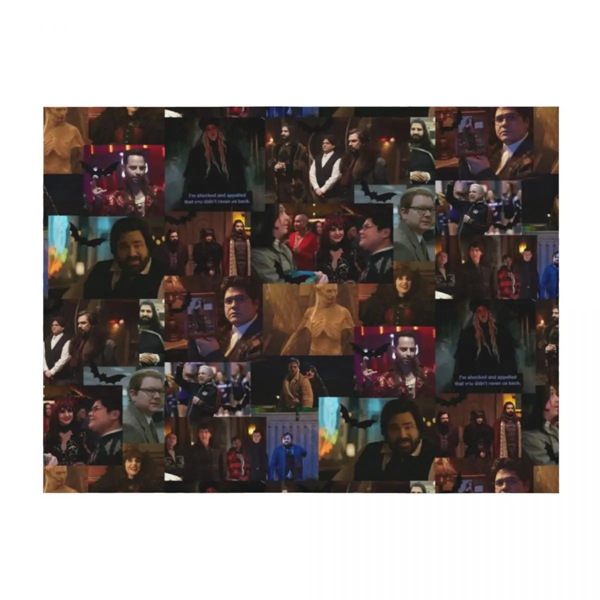 

What We Do In The Shadows Collage Throw Blanket Shaggy Single Giant Sofa Blankets