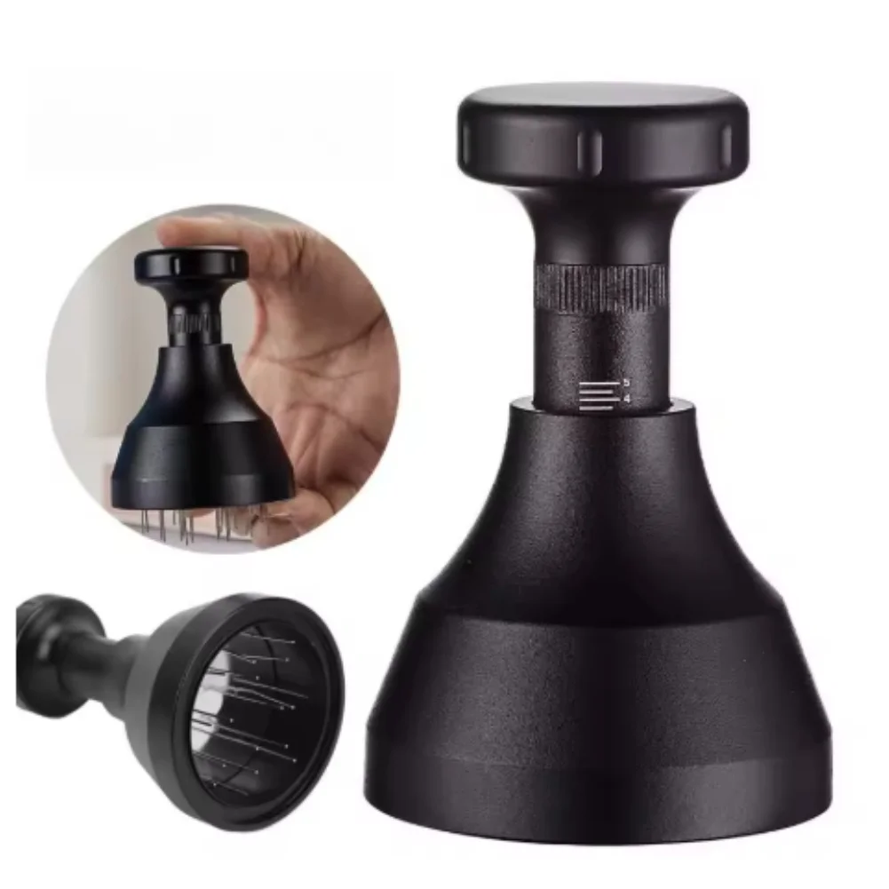 22-Needle Rotating For WDT Tool Designed for 58mm Portafilter Use to Promote Uniform Water Flow Through the Coffee Puck