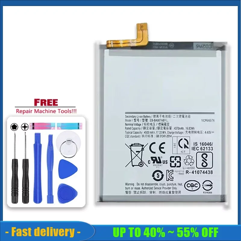 

4500mAh Portable Battery EB-BA907ABY For Samsung Galaxy S10 Lite Replacement Mobile Phone Batteries