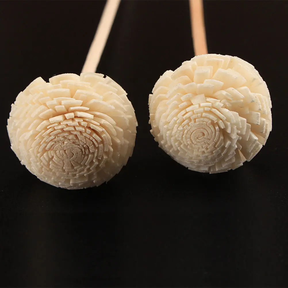 10Pcs Elegant Flower Design Reed Diffuser Sticks High Absorption Slow Fragrance Dispersion Living Room Bedroom Wedding Air