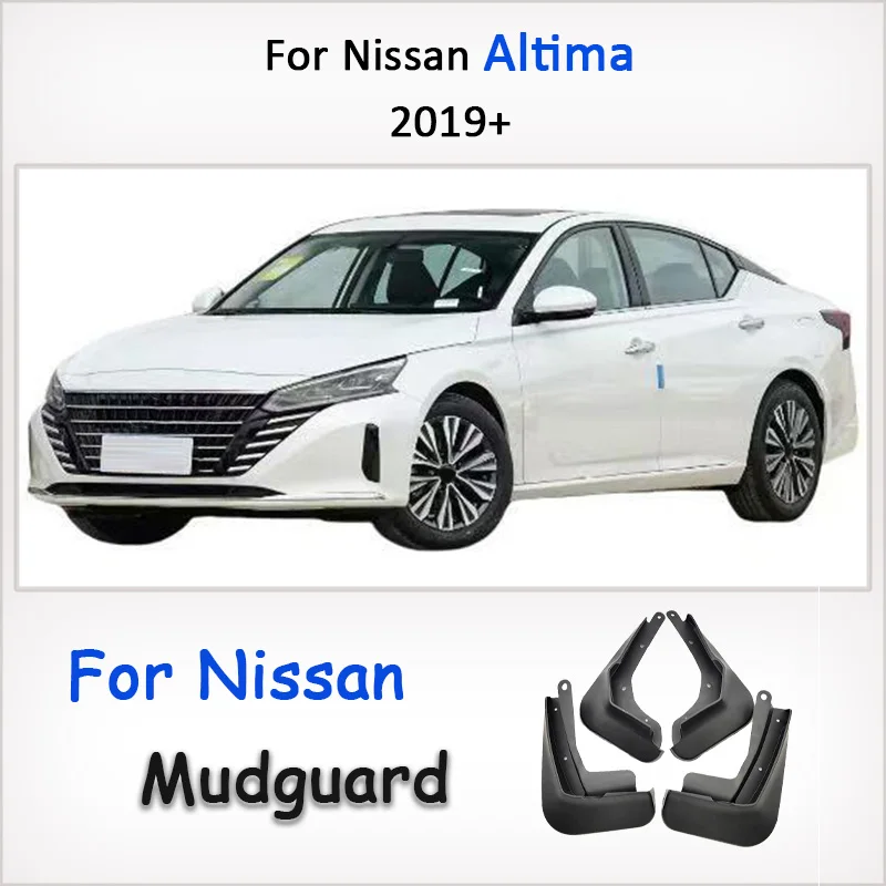 

For Nissan Altima L34 2019 2020 2024 2025 2026 Mudguards Mud Flaps Set of 4 Custom Fit Splash Guards Fender Auto Accessories Kit