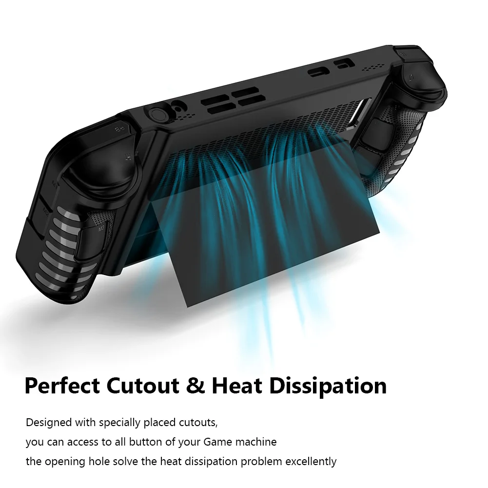 Untuk Lenovo Legion GO sarung pelindung TPU, sarung pelindung tahan guncangan untuk Legion GO dengan dudukan