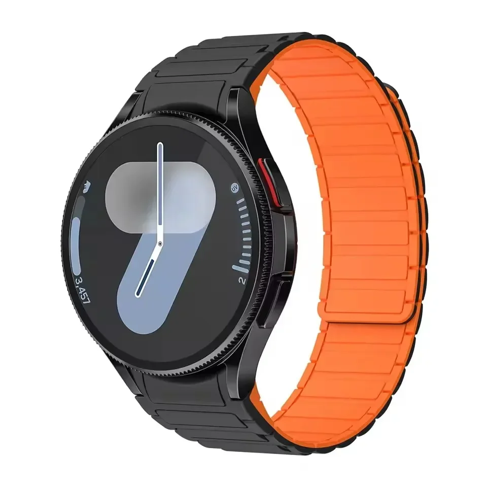 Siliconen magnetische geen gaten band voor Samsung Galaxy Watch 7 FE 6 5 4 40 mm 44 mm Pro 45 mm sportarmband Galaxy 6 Classic 43 mm 47 mm