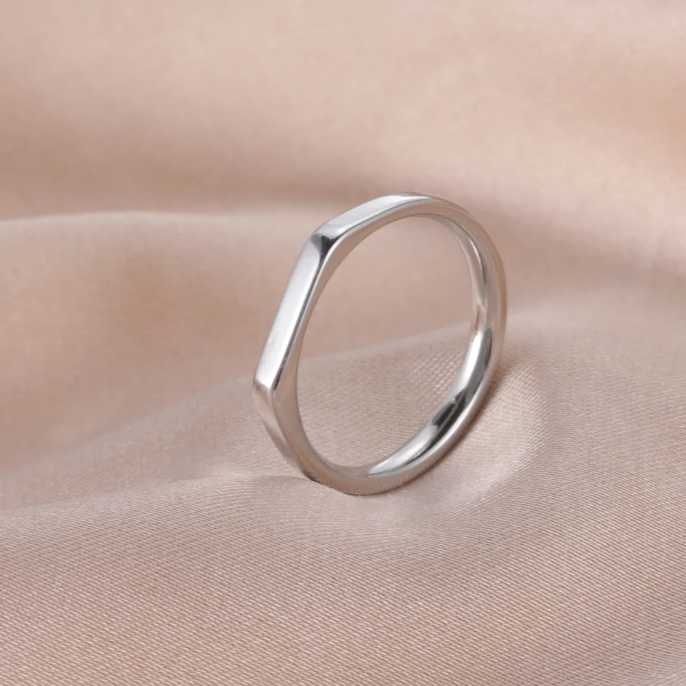 Skyrim Minimalistische Siegelringe Damen Herren Edelstahl Breites Rechteck Geometrische Ringe Mode Hochzeit Schmuck Geschenk Großhandel – Detail 10