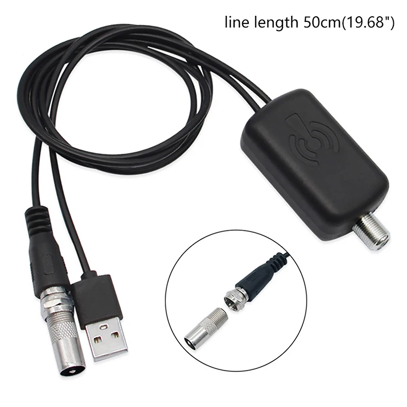 Poderoso amplificador de antena de televisão 4K UHD com baixo ruído