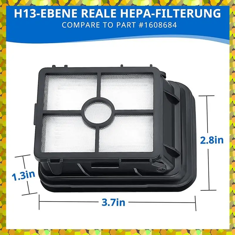 فلتر مكنسة كهربائية متوافق مع Bissell Crosswave 17132,2225N, 2582N, Series, 1866