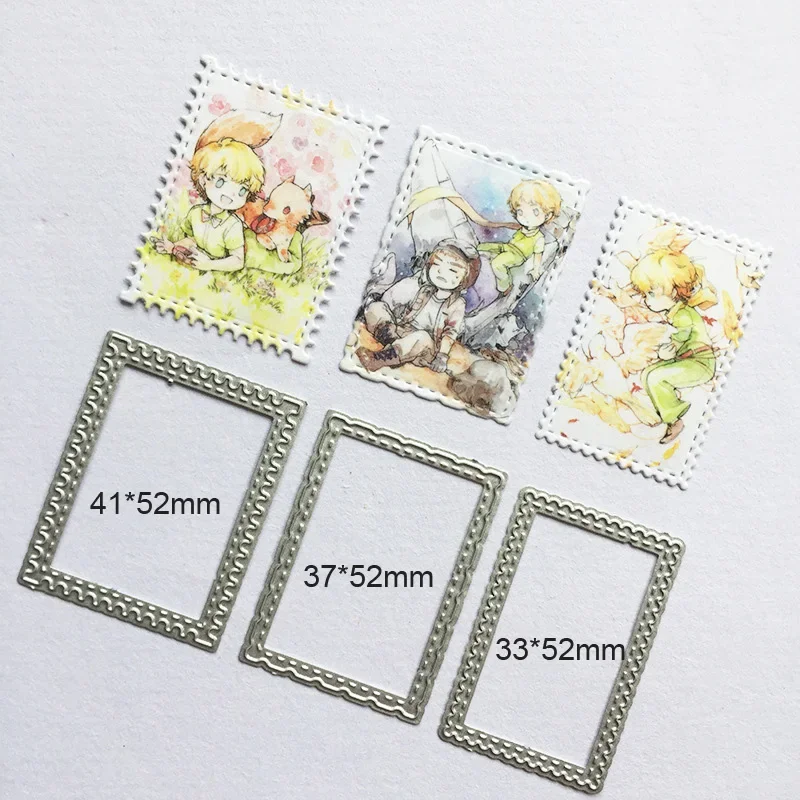 3 teile/satz Post Rechteck Stich Rahmen Metall Schneidwerk zeuge neue 2024 Scrap booking Stempel Handwerk gestanzte Prägung Schablone Karten