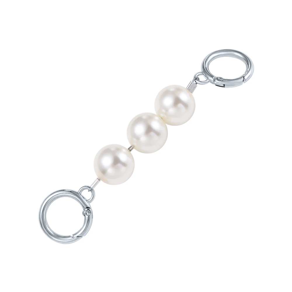 Replacement Artificial Pearl Shoulder Bag Accessory Handbag Handles Bag Strap Extender Bag Belt Purse Extension Chain