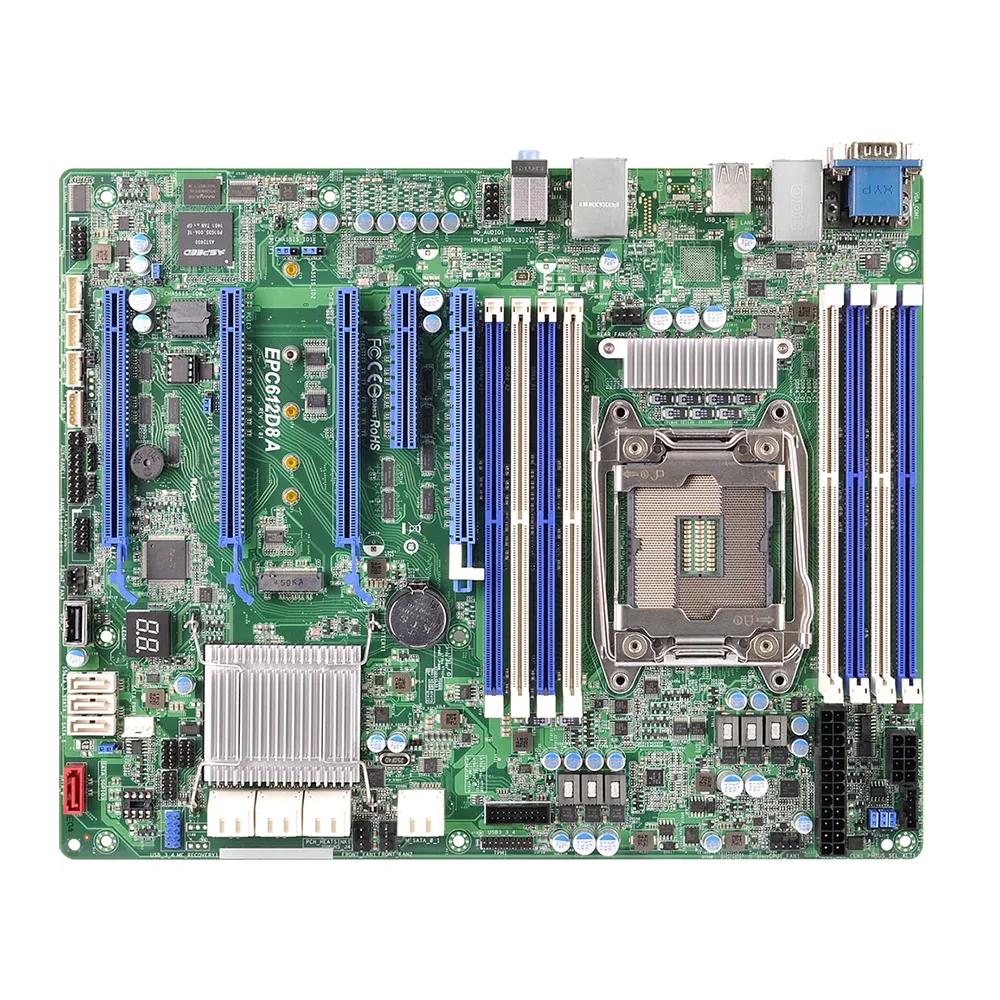 EPC612D8A Server Motherboard For ASROCK Rack LGA2011 DDR4 Support E5-1600/2600 V3/V4