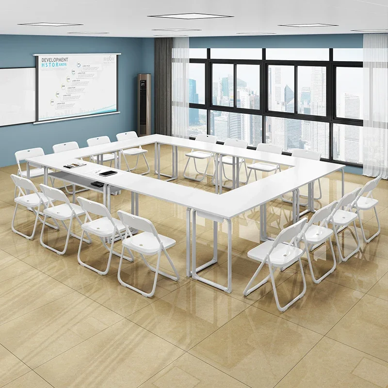 High quality Training office rectangular training institution meeting student classroom study long table