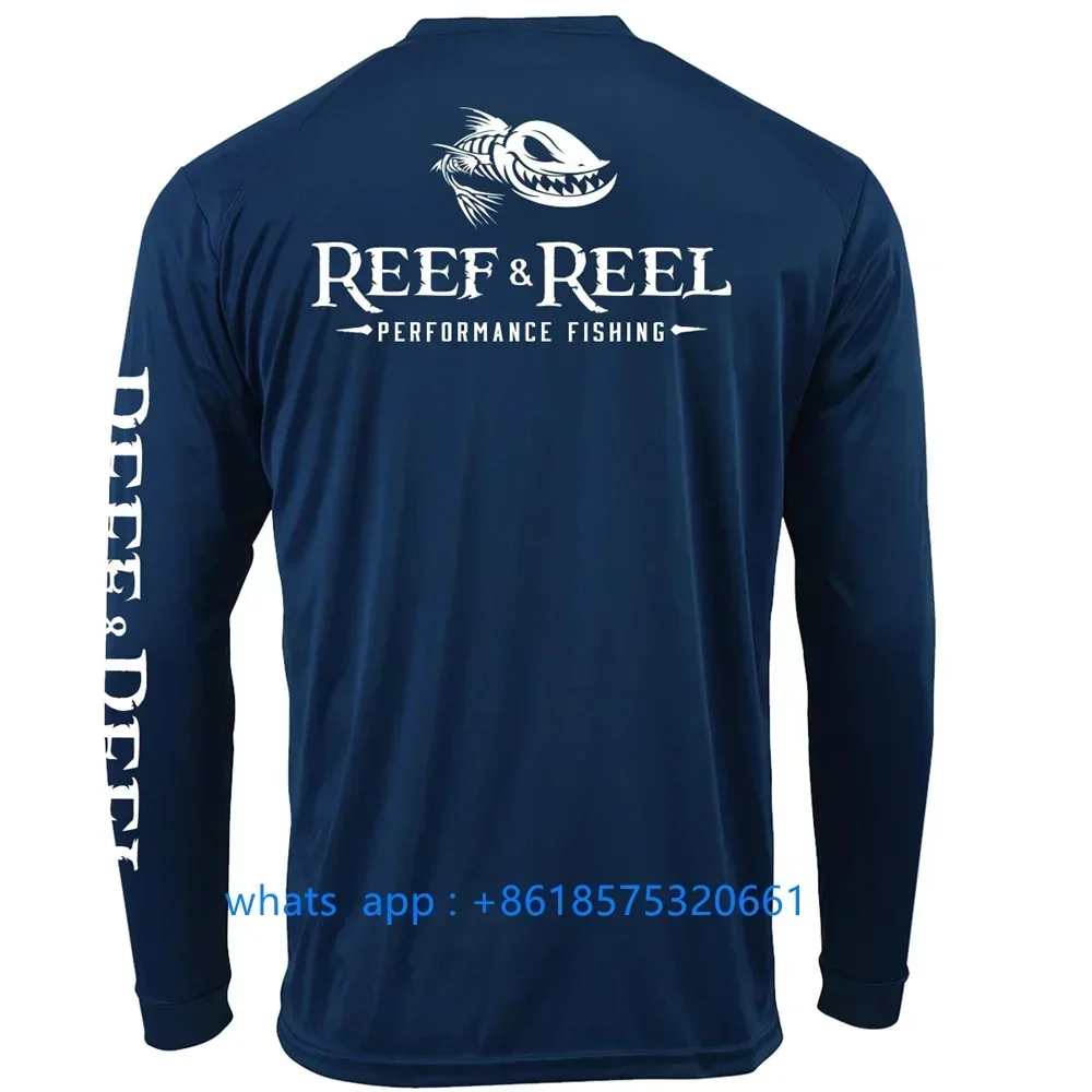Reef&reel Camisa de Pesca de Manga Larga para Hombre, Actividades al Aire Libre, Senderismo, Pesca, Protección Solar, Camisa de Alto Rendimiento, Camisa De Pesca 2023