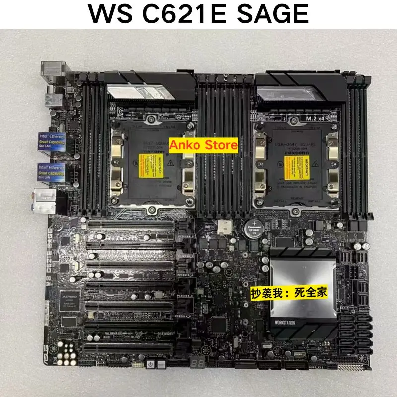 Second-hand test OK  WS C621E SAGE dual LGA3647 motherboard(After placing the order, you can shoot a test video)
