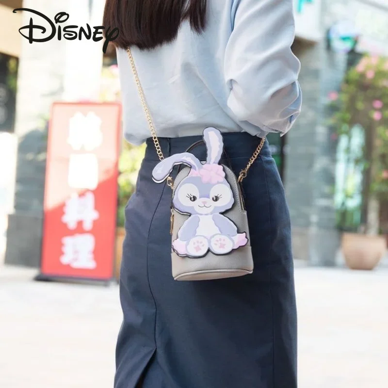 Disney estrela delu moda feminina saco de compras de alta qualidade mini bolsa de ombro dos desenhos animados moda corrente das crianças crossbody saco