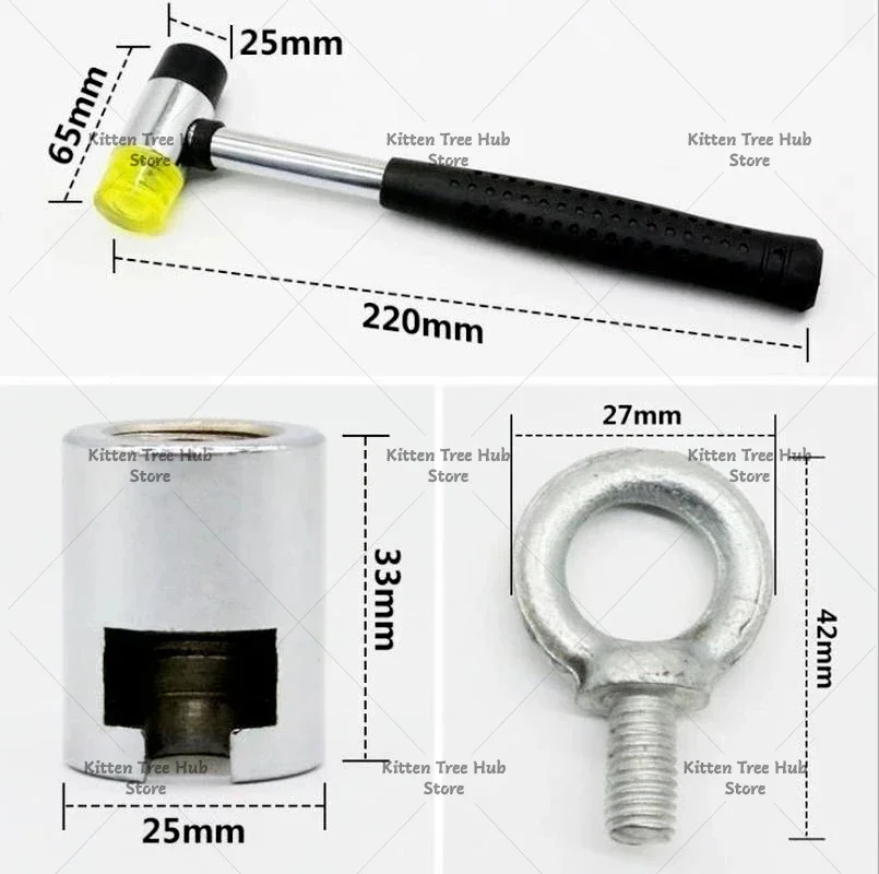 Dent pull rod portable multi-hook puller set single leg leveling rod car repair point pull rod puller 6 finger lifter
