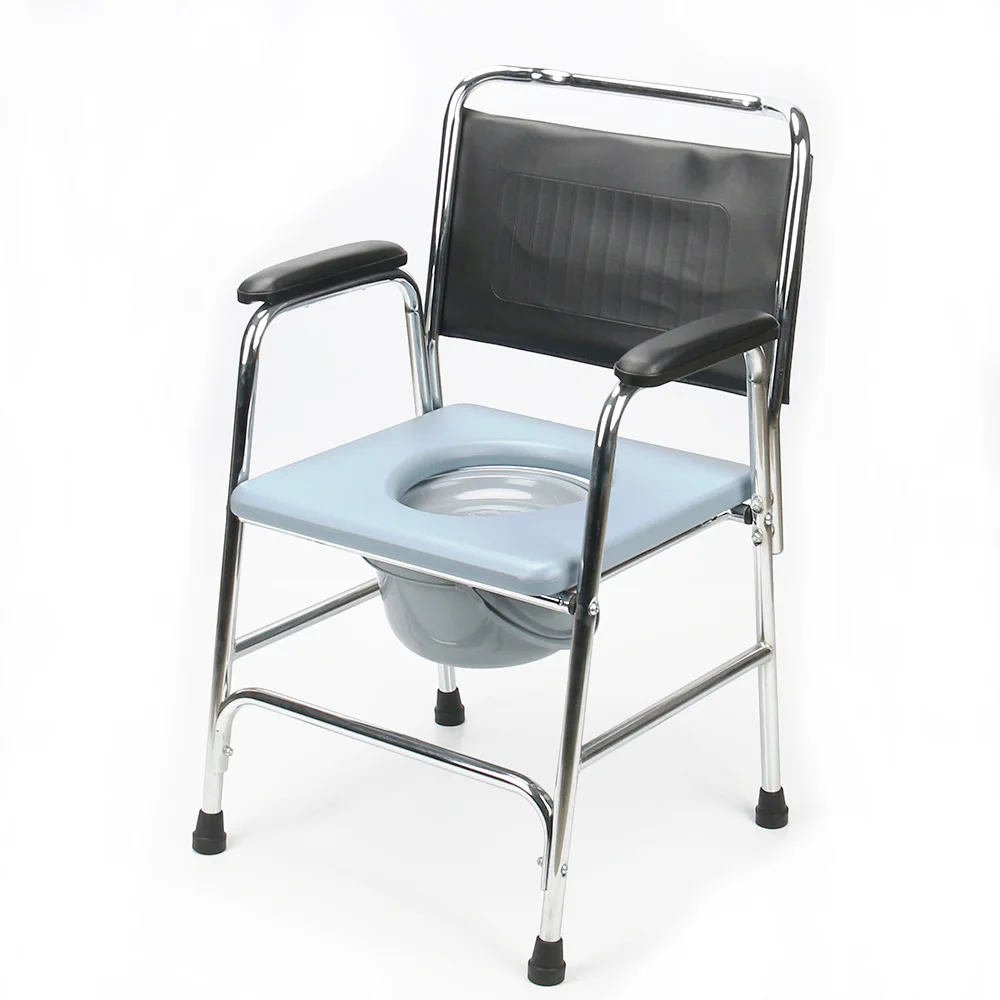 Full Cover Commode Seat Chair Elderly Inconvenient People Auxiliary Aluminum Toilet Chair