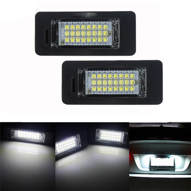 A11M-Car LED أضواء لوحة الترخيص الخلفية 63267165646 63267193293 لسيارات BMW 1 3 5 Series E82 E90 E91 E60 X5 E70 X6 E71 #5