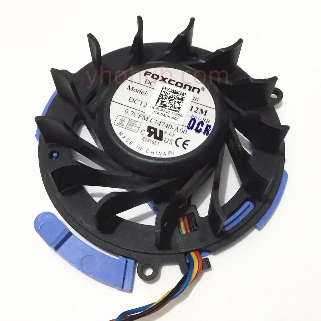 FORCECON PVB060E12M M740-A00 DC 12V 0.23A 4-Wire Server Cooling Fan