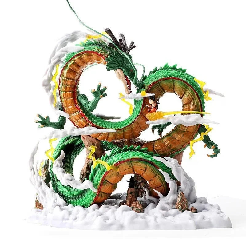 22 cm/8,66 Zoll Anime Dragon Ball Z Figur Shenron und Goku Actionfiguren PVC Sammelmodell Spielzeug als Geschenk – Detail 3