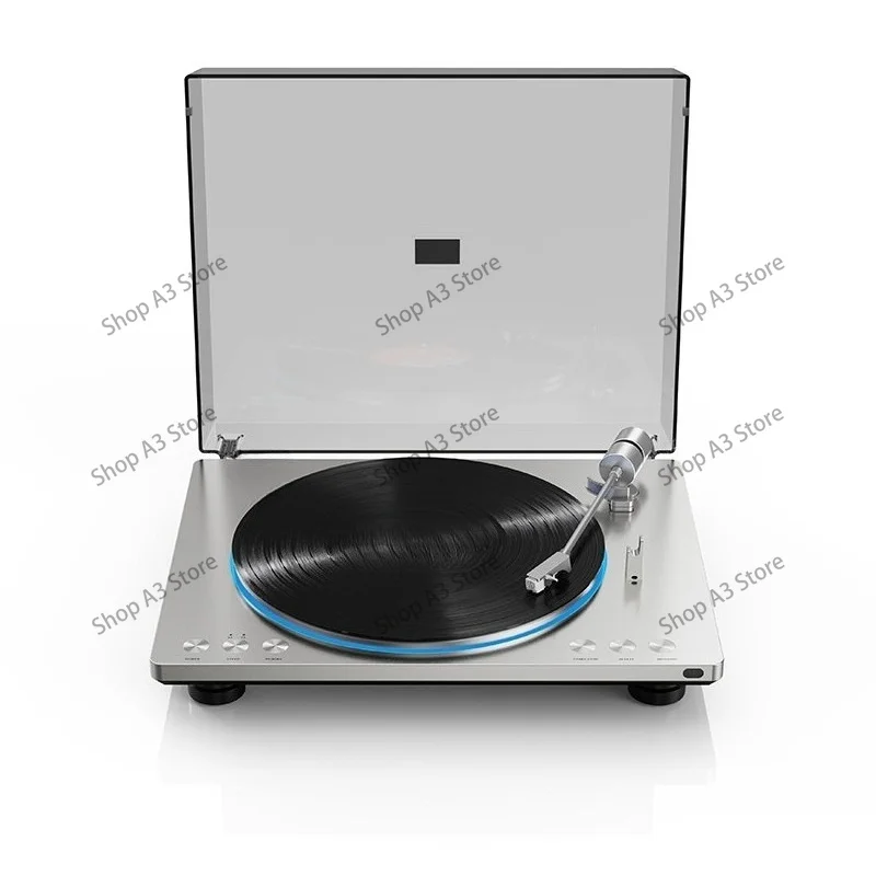 English: TT13 Retro Bluetooth Vinyl Turntable, Professional Hi-Fi Audiophile Vintage Record Phonograph