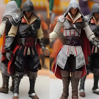 子供のためのアサシンクのキャラクターの置物,おもちゃ,エージオの置物,ネカのゲーム,アニメの置物,PVCコレクション,モデル人形,子供への贈り物