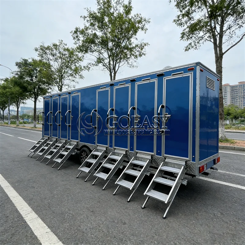 

Портативный туалетный прицеп класса люкс с возможностью индивидуальной настройки, уличная ванная комната с душем