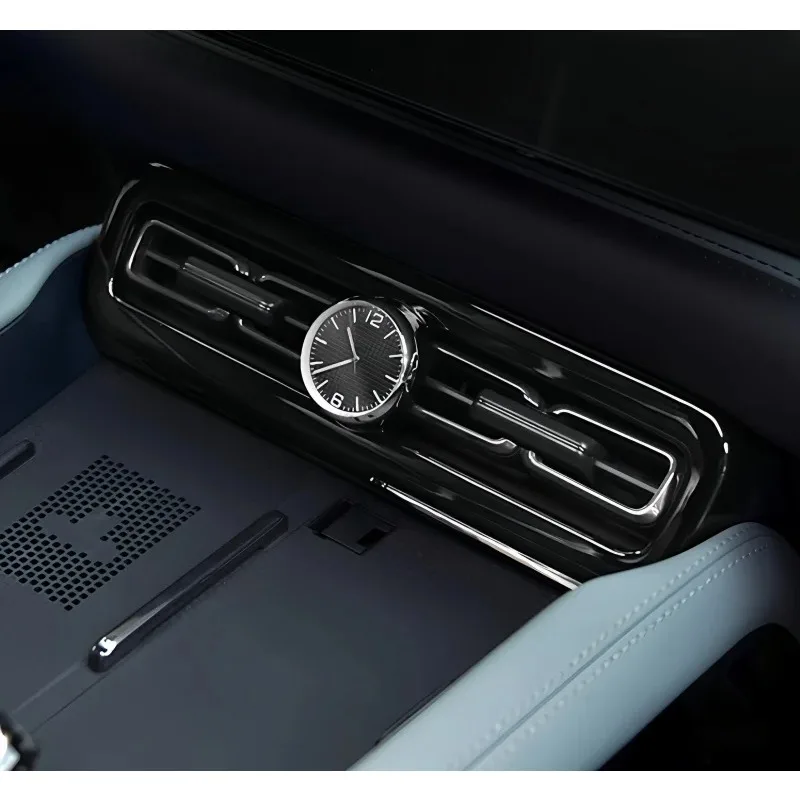 New High Quality Car Center Console Air Vent Quartz Clock Fit For BYD Leopard 5 2023-2024 Modified Car Luminous Clock Car Interi